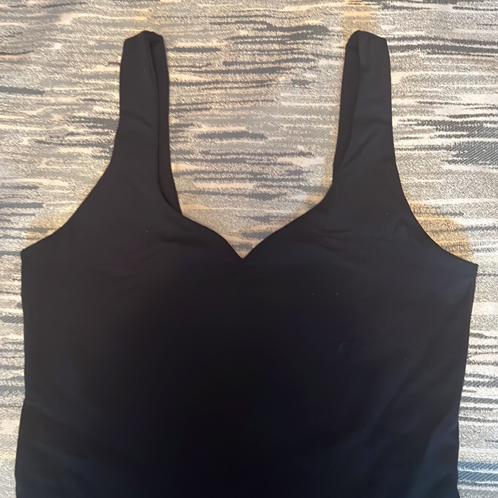 Abercrombie Double Layered Seamless Sweetheart Black Bodysuit - Picture 4 of 5